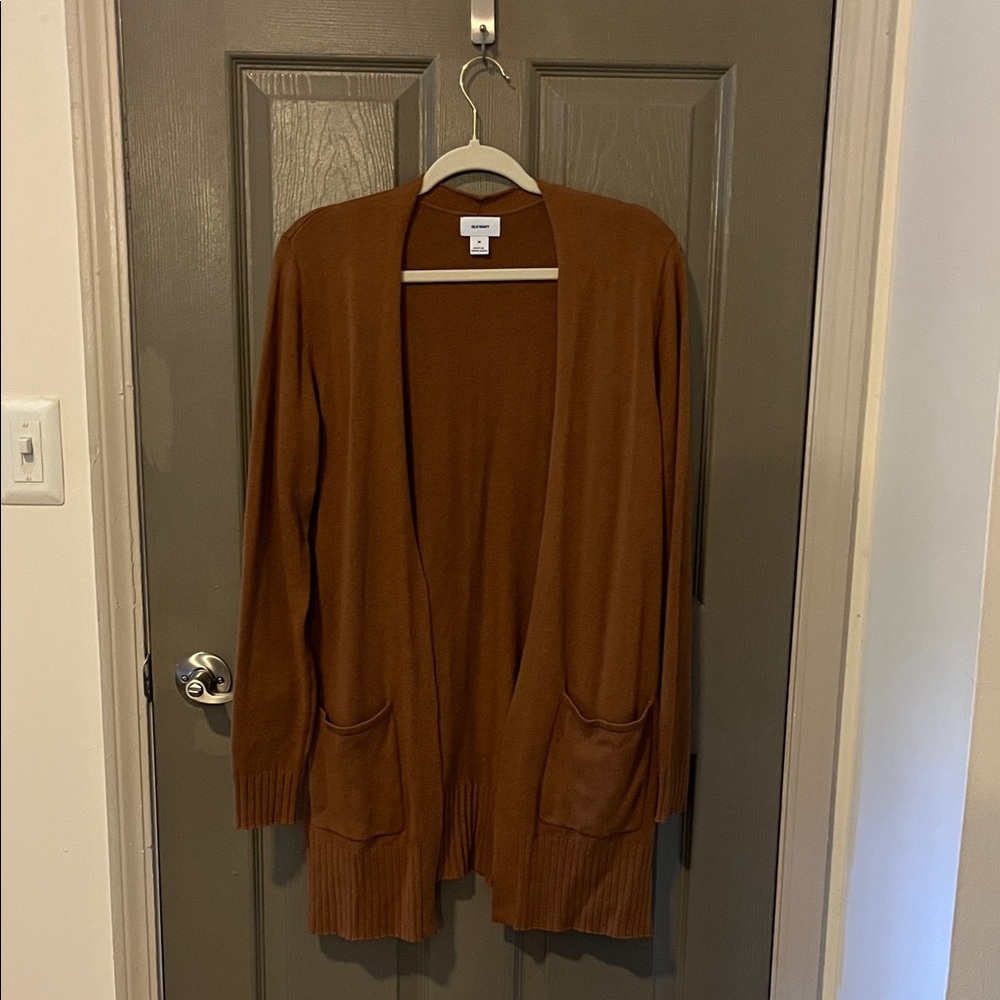 Old Navy Rust Open Front Cardigan